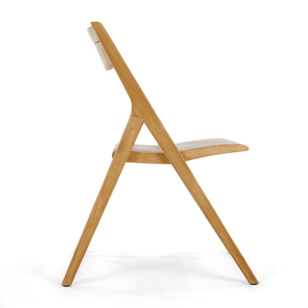 Shizuoka Teak Folding Chair and Side Table