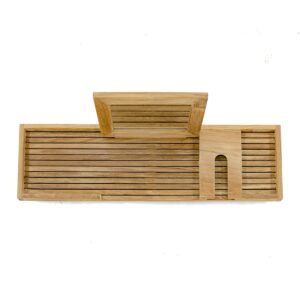 Kumamoto Teak Bathtub Tray Natural