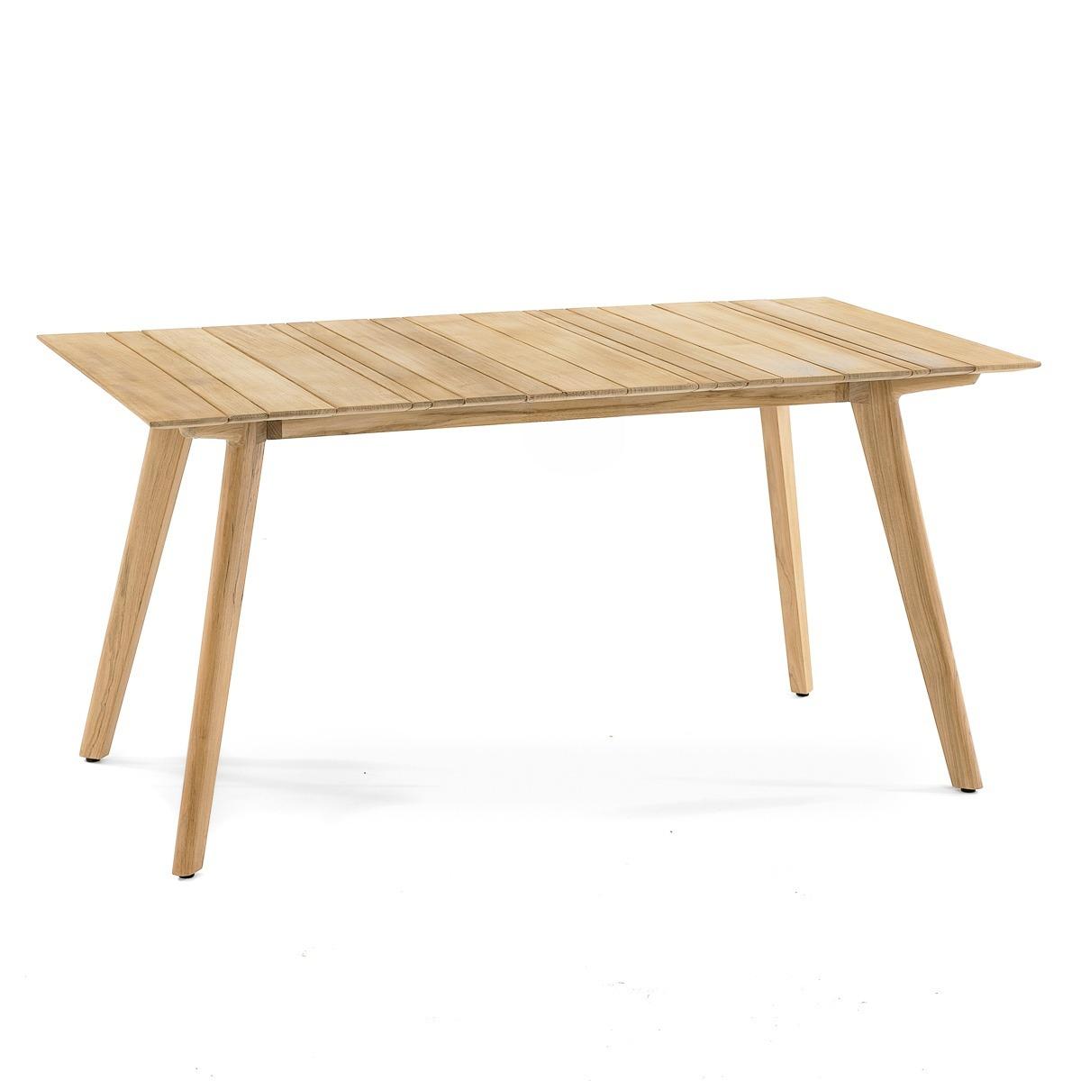 Saitama Teak Rectangular Dining Table Natural