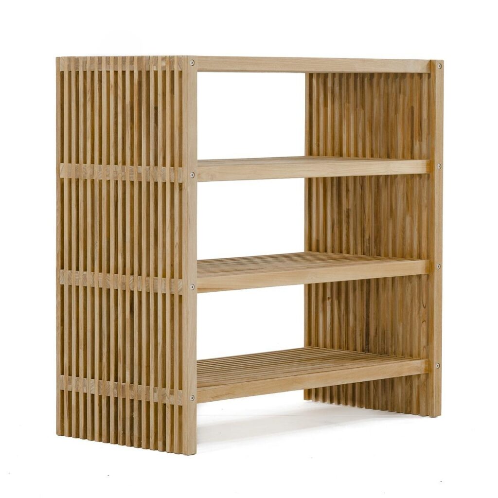 Kochi Teak Bathroom Storage Rack