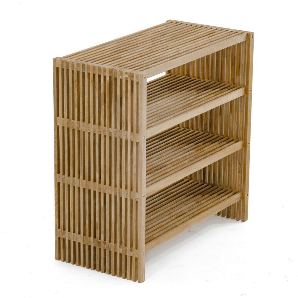 Kochi Teak Bathroom Storage Rack