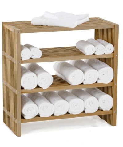 Kochi Teak Bathroom Storage Rack