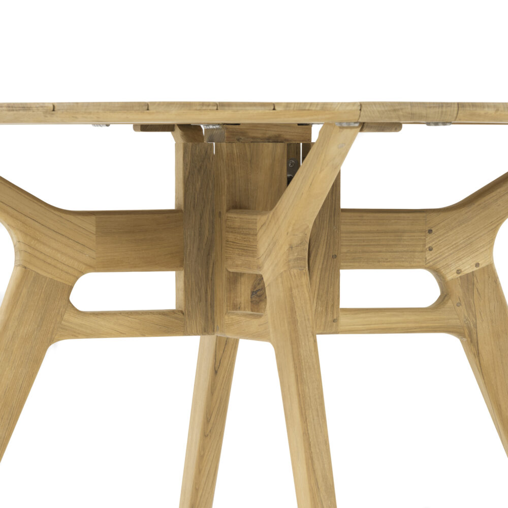 Fukuoka Teak Round Foldable Table Natural