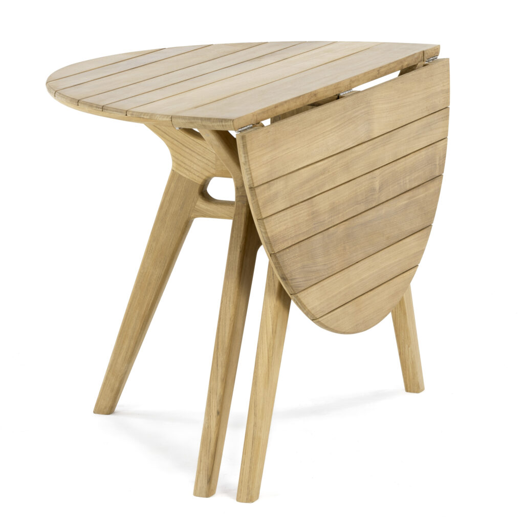 Fukuoka Teak Round Foldable Table Natural