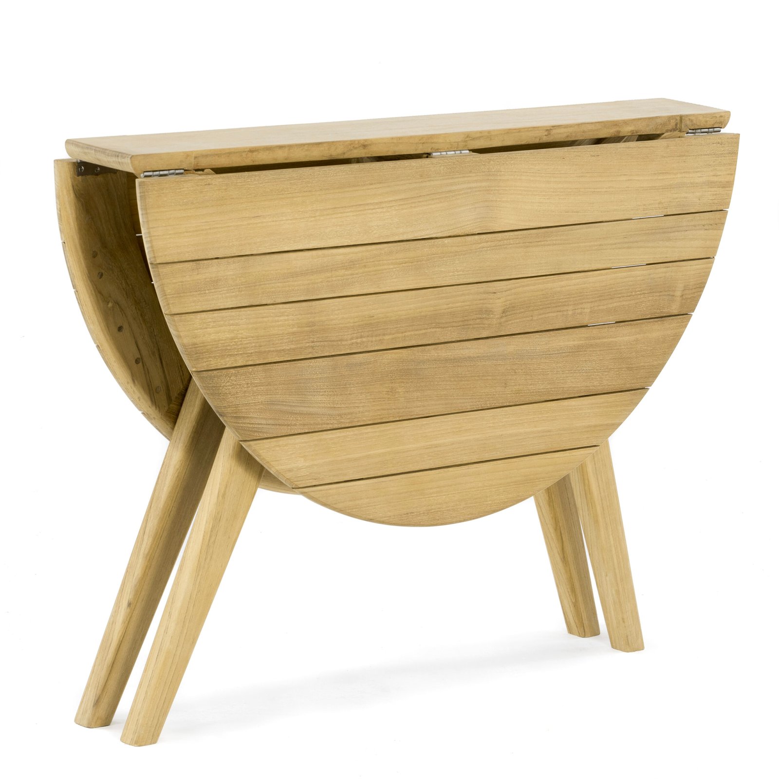 nania-kipy 6 Fukuoka Teak Round Foldable Table Natural