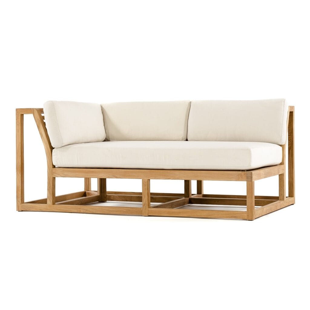 Lloydminster Teak Sofa Right Side Sectional