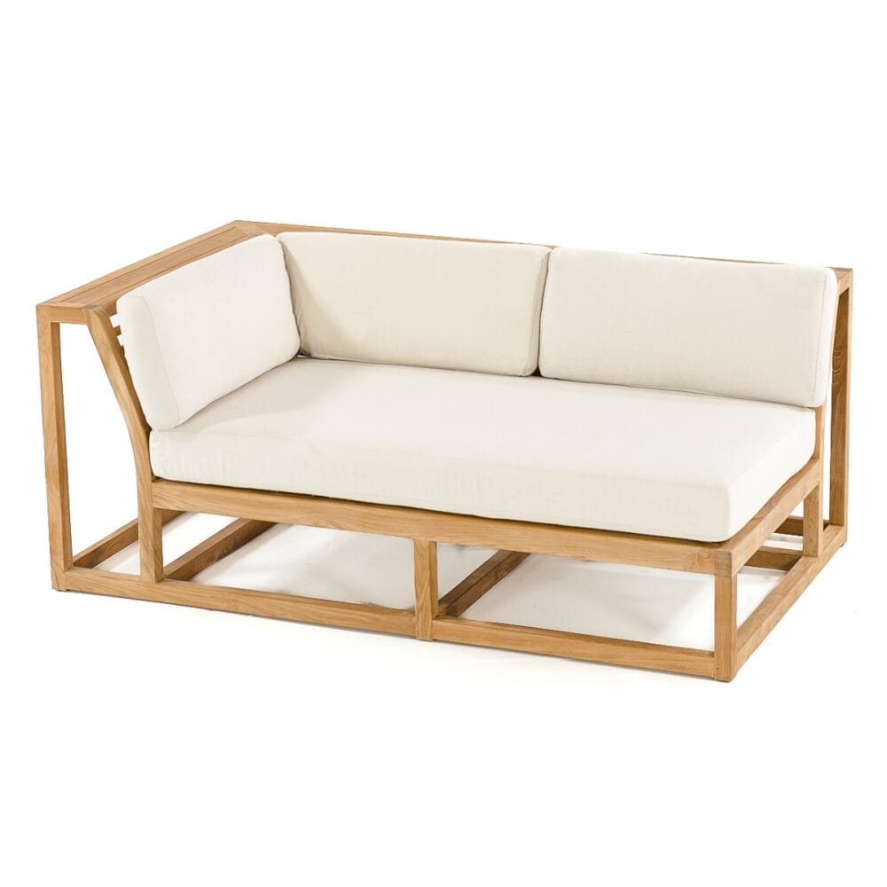 Lloydminster Teak Sofa Right Side Sectional