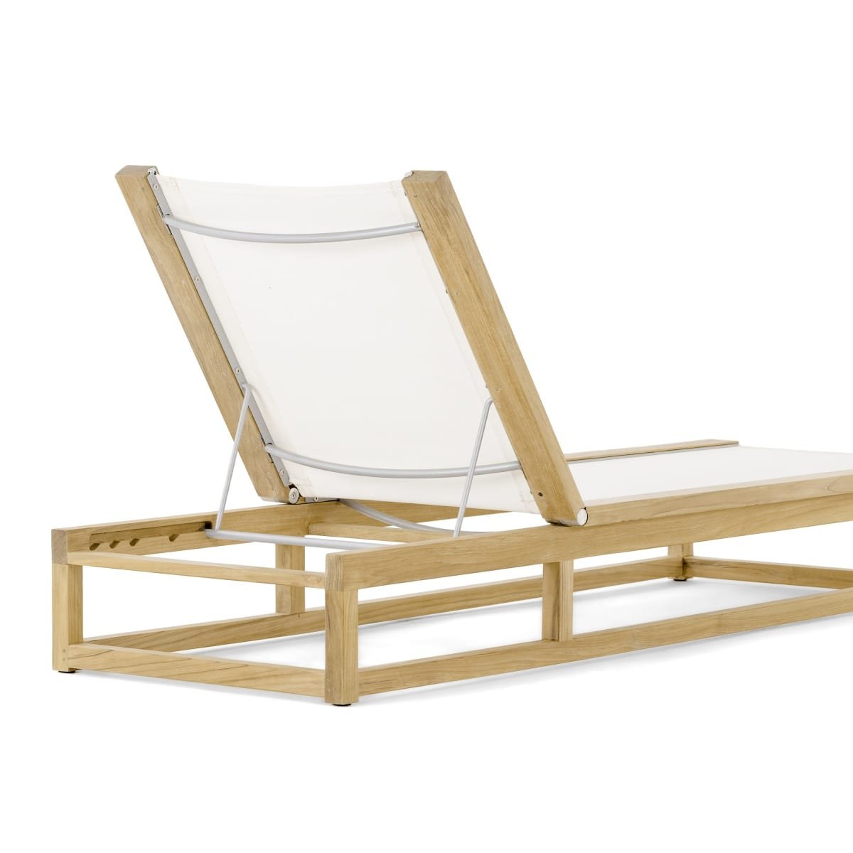 Kentville Teak Sling Sun Lounger Sectional