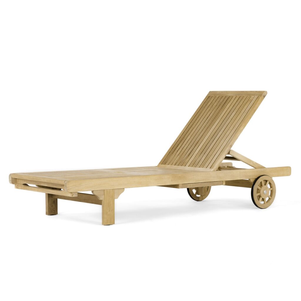 Chatham Teak Outdoor Chaise Lounger