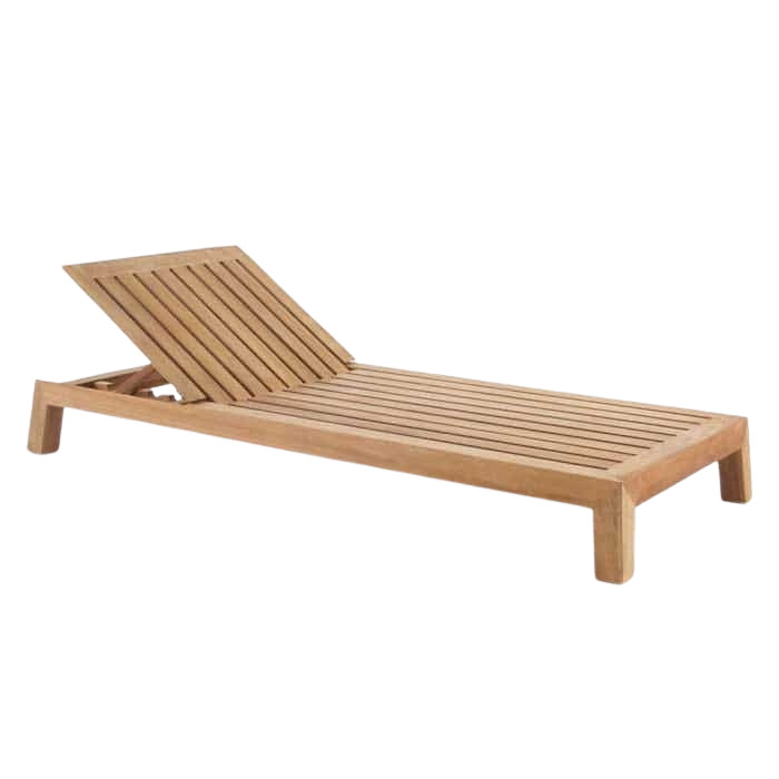 Brandon Teak Wood Sun Lounger Outdoor