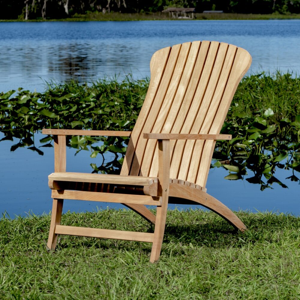 Vernon Teak Lounger Ottoman Footrest Included