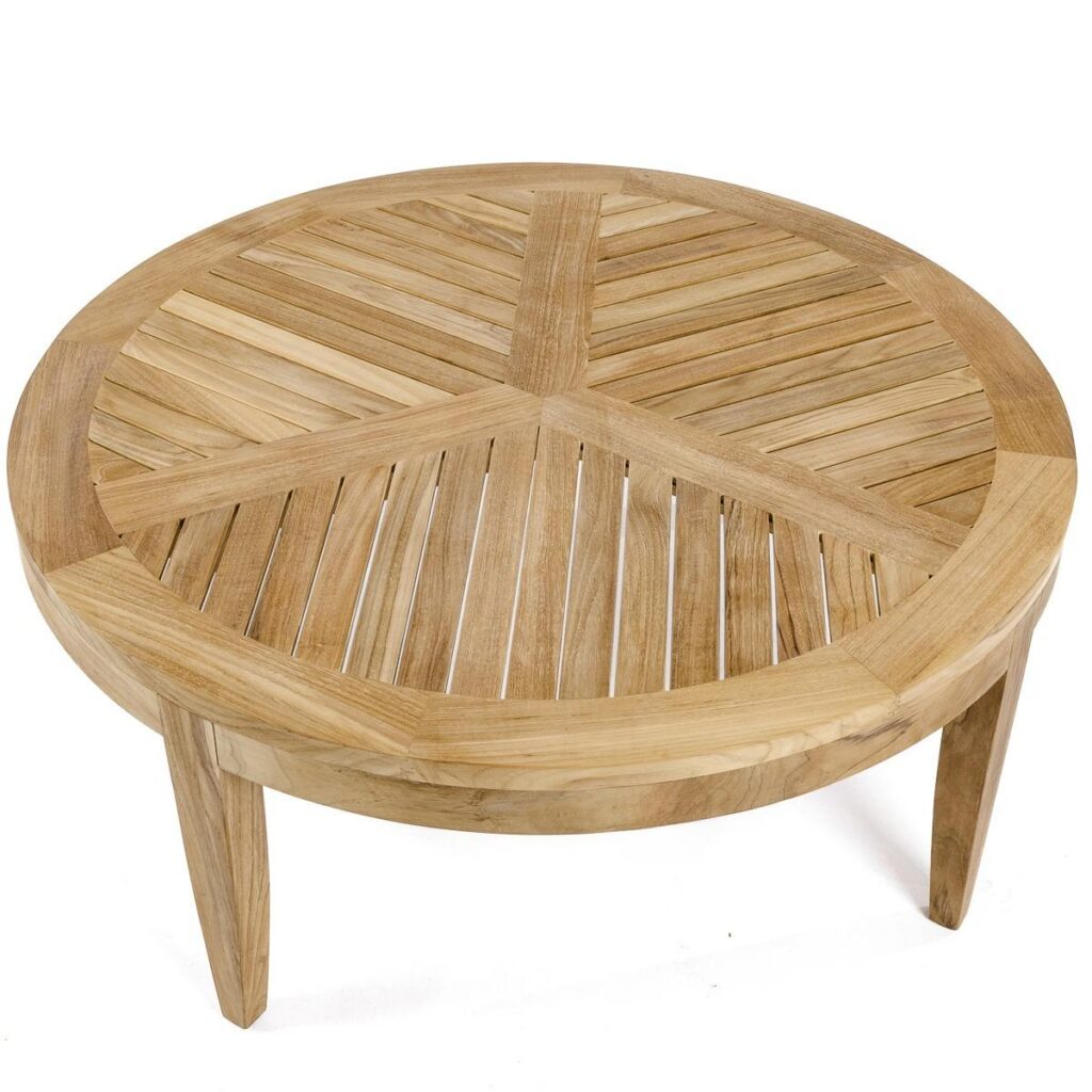 Freiburg Round Teak Coffee Table Natural