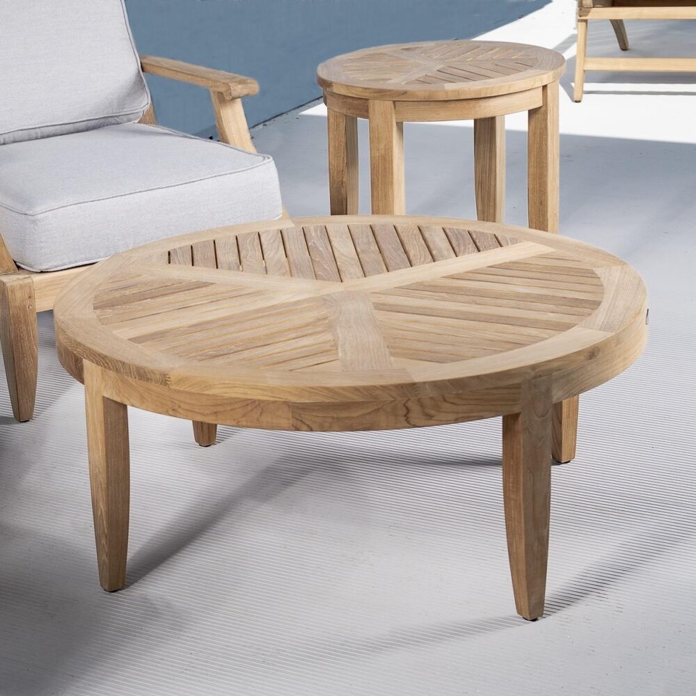 Freiburg Round Teak Coffee Table Natural