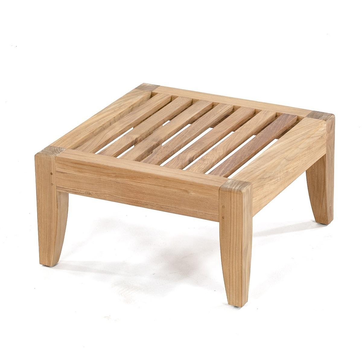 Lubeck Teak Square Ottoman Table With Cushion