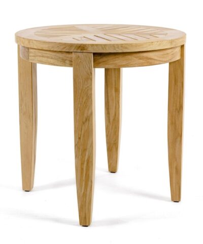 Oberhausen Teak Round Side Table Heigh Natural