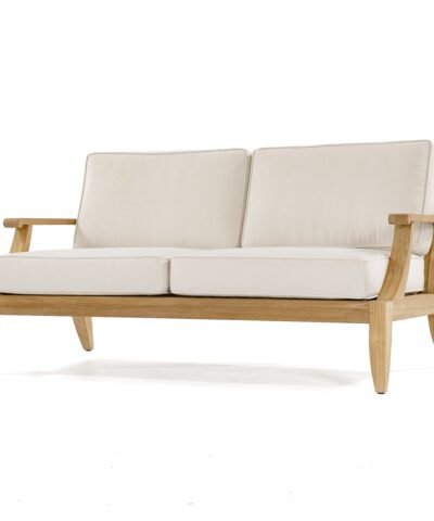 Kiel Teak Outdor Sofa 2 Seater Natural