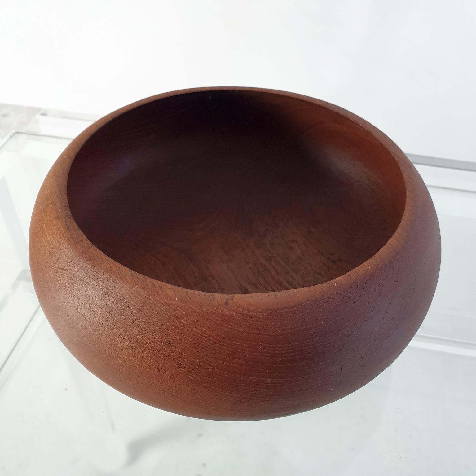 Anaheim Mid-Century Modern Solid Teak Bowl