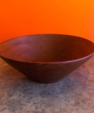 Burbank Modern Staved Teak Bowl