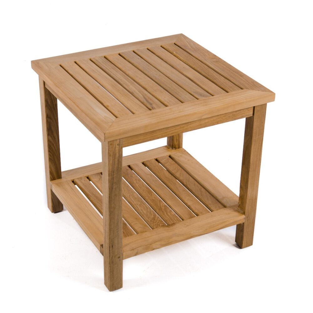 Prairie Teak Outdoor Rockers with Side Table