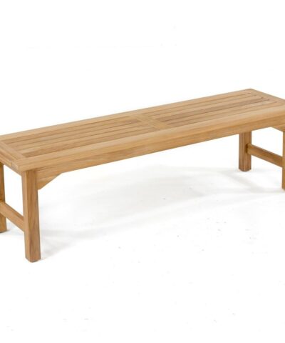 Summerside Teak Backless Bench Natural