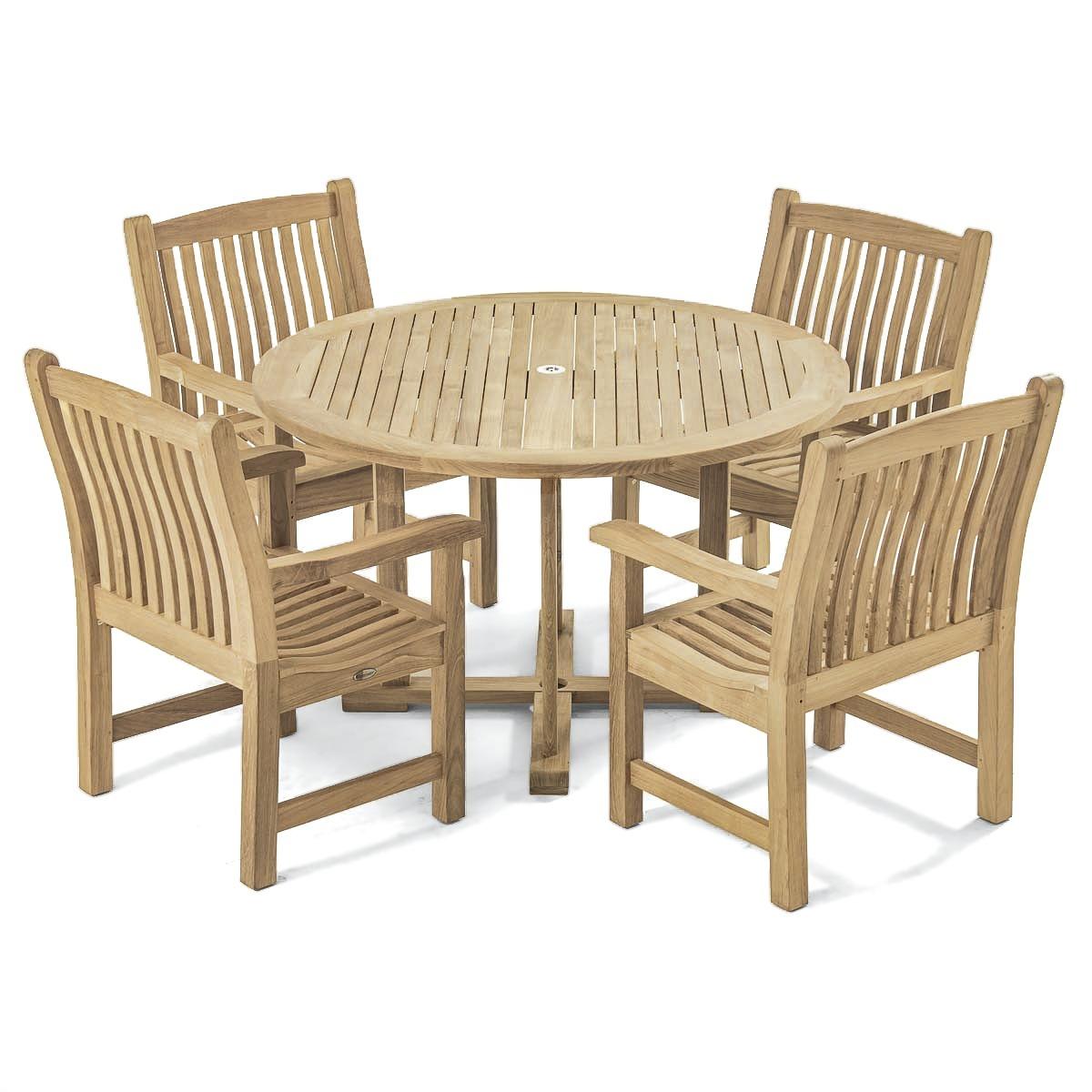 Yorkton Round Teak Garden Dining Set