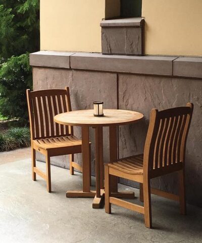 Owen 3 pc Teak Round Coffee Table Set