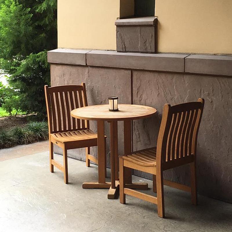 Owen 3 pc Teak Round Coffee Table Set