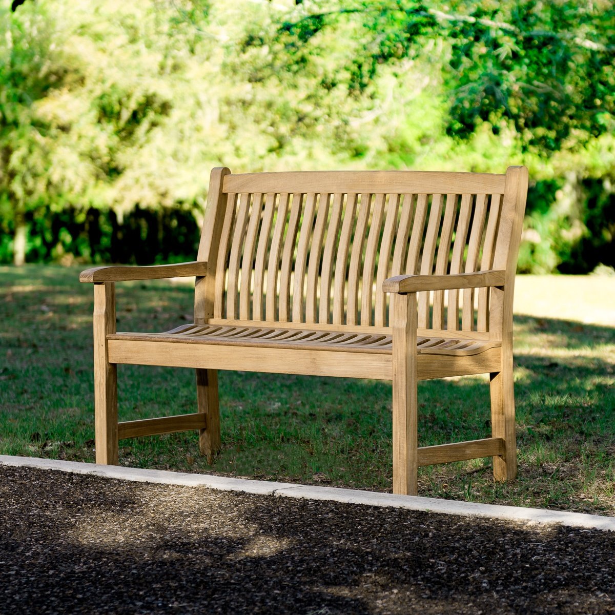 Timmins Teak Outdoor Garden Bench 2 Seater