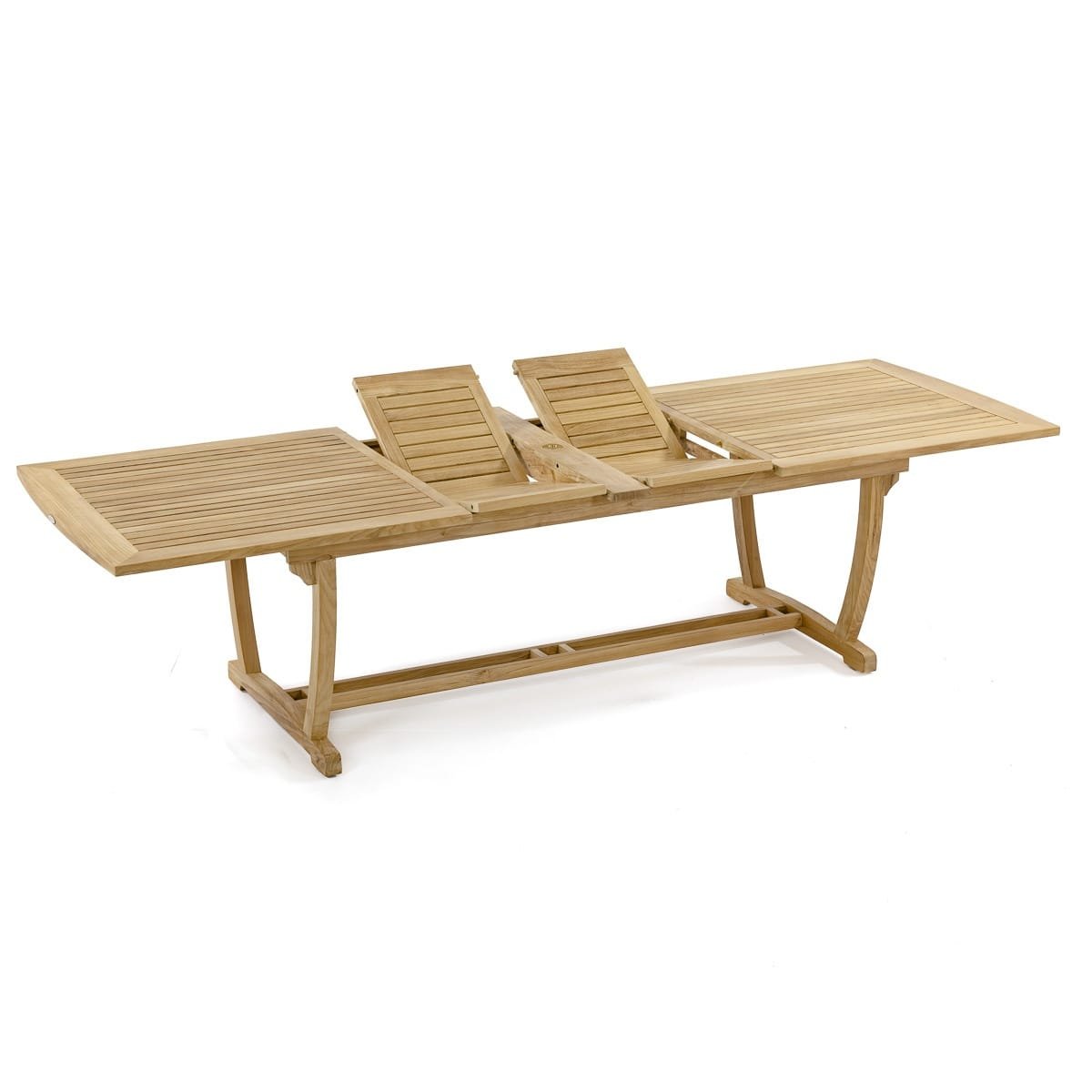 Alma 13pc Teak Rectangular Dining Set Extendable