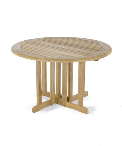 Edward Teak Folding Round Dining Table