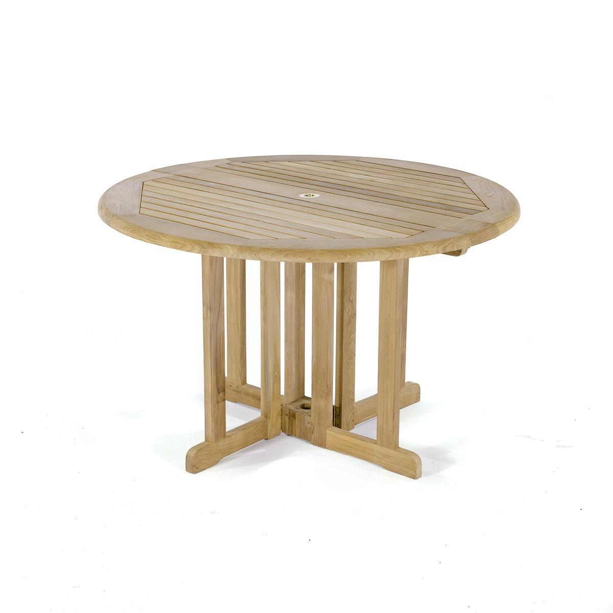 Edward Teak Folding Round Dining Table