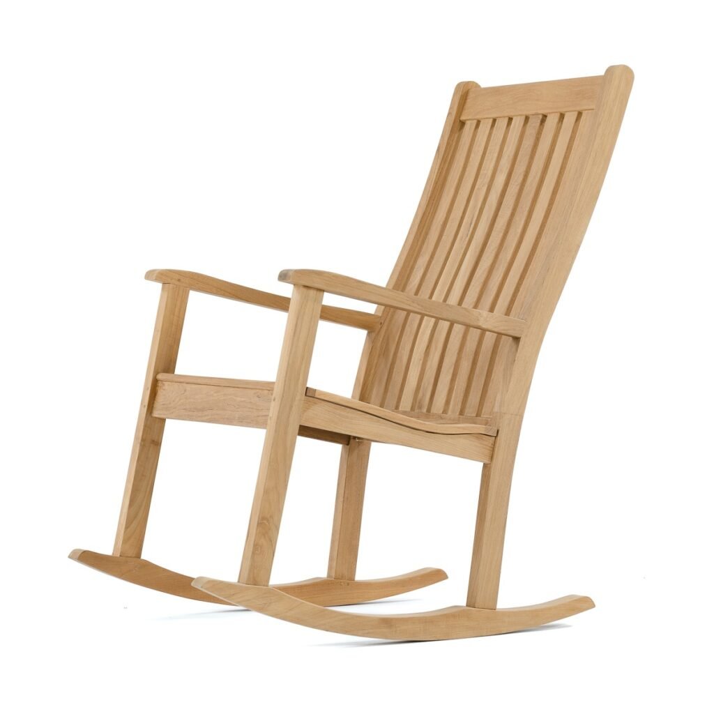 Alberta Teak Outdoor Rocking Chair Natural Nania Living   Nania Kiwx 1024x1024 