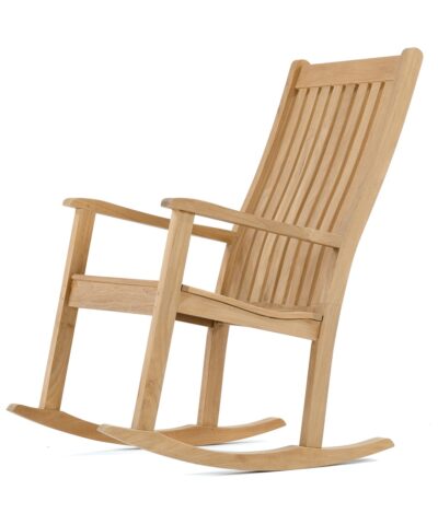 Alberta Teak Outdoor Rocking Chair Natural