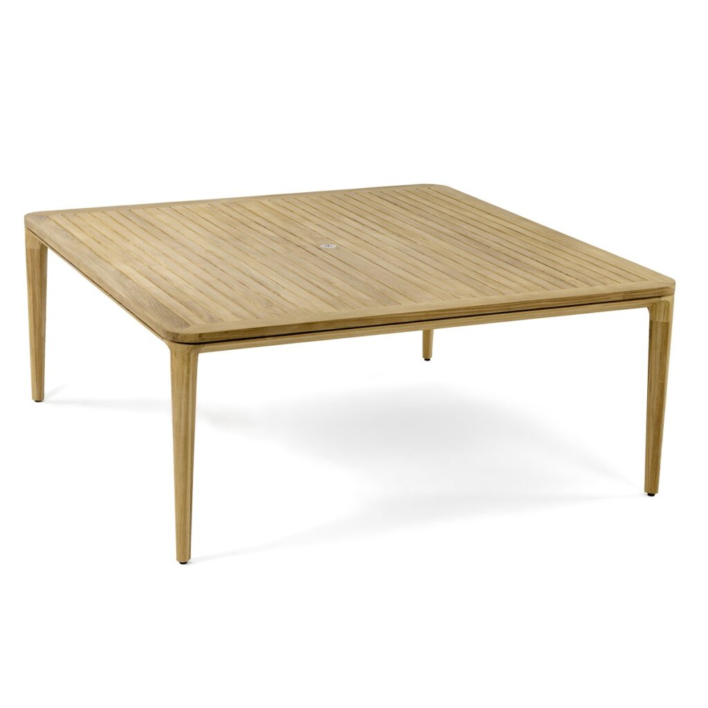 Brockville Teak Umbrella Square Dining Table