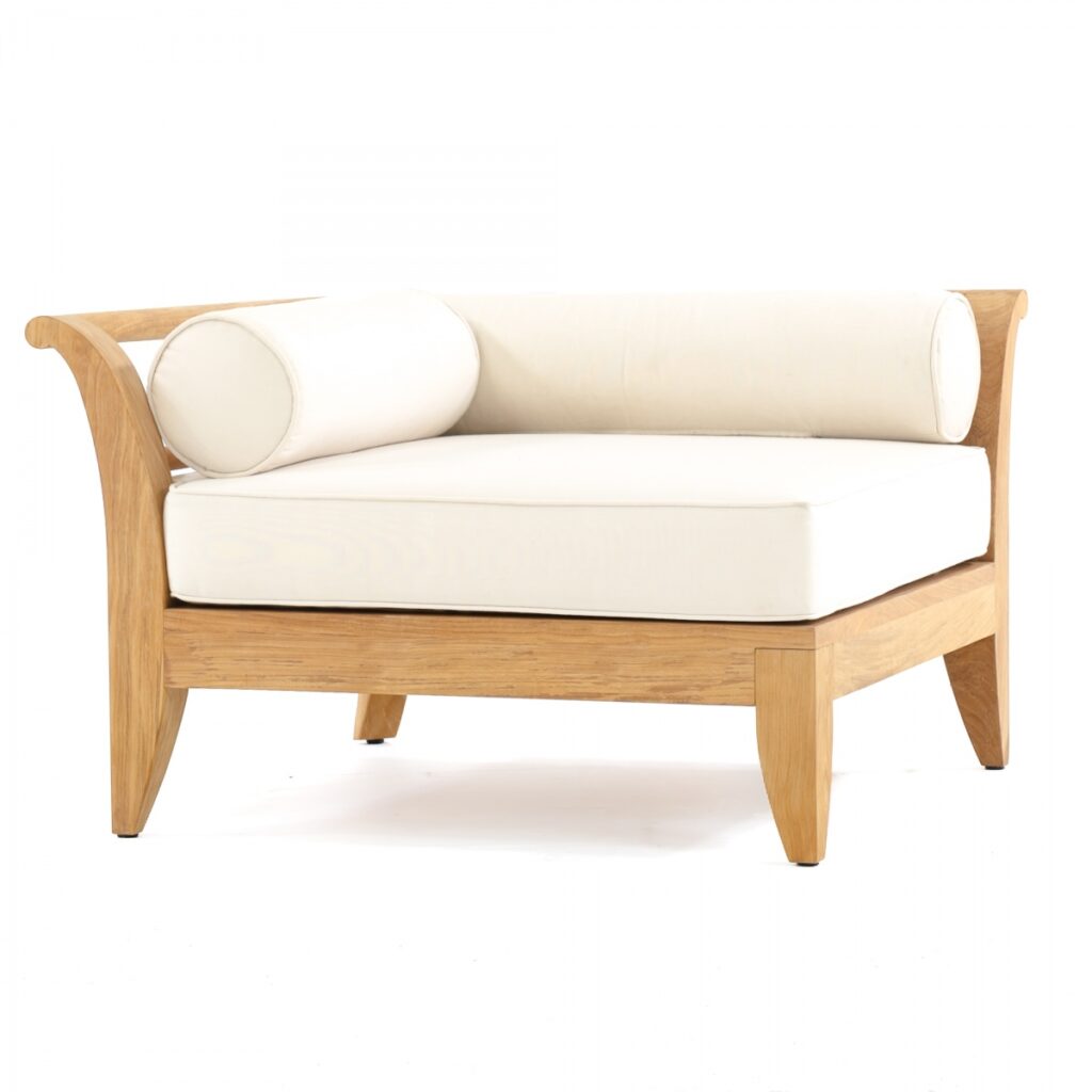 Cottbus Outdoor Teak Lounge Sofa 3 Seater