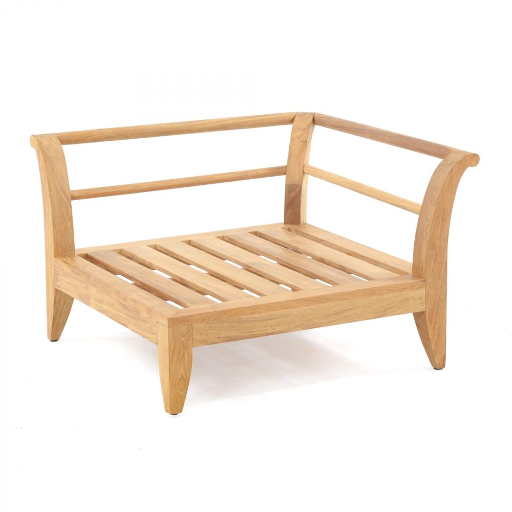 Cottbus Outdoor Teak Lounge Sofa 3 Seater