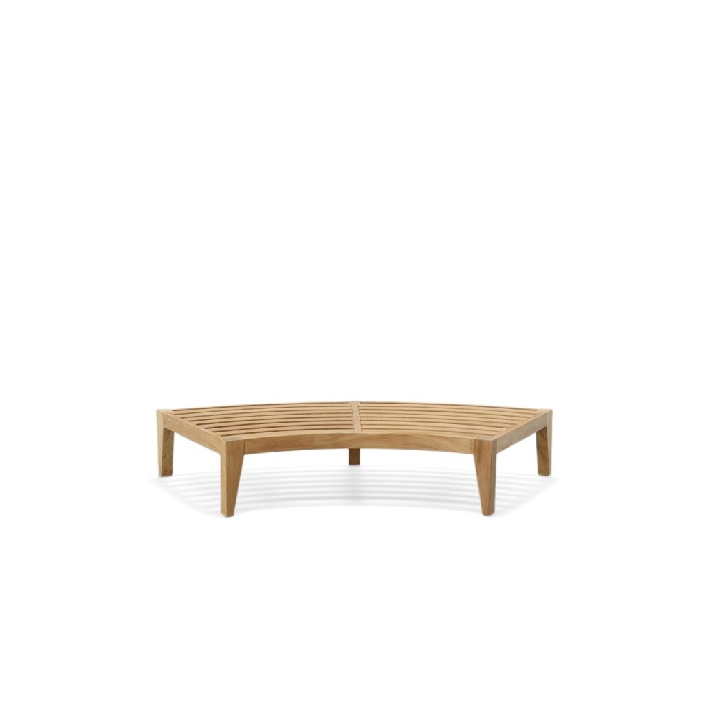 Paderborn Modern Outdoor Teak Sofa Without Backrest