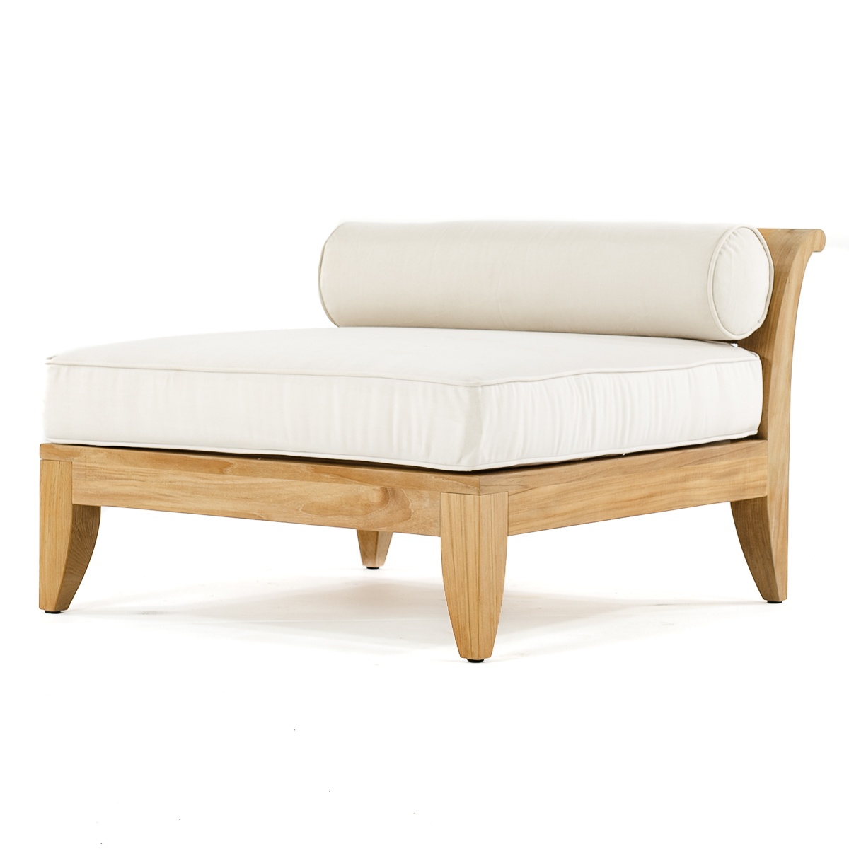 Potsdam Teak Garden Lounge Chair End Sectional With Cushion