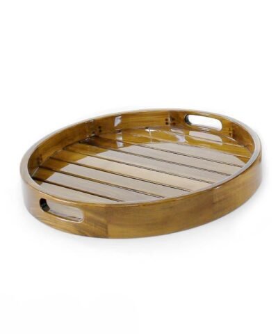 Salzgitter Modern Teak Tray Natural