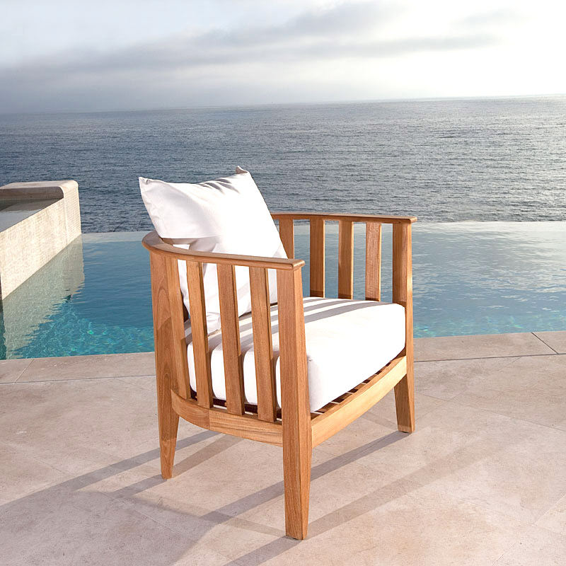 Darmstadt Teak Garden Club Chair with Cushion