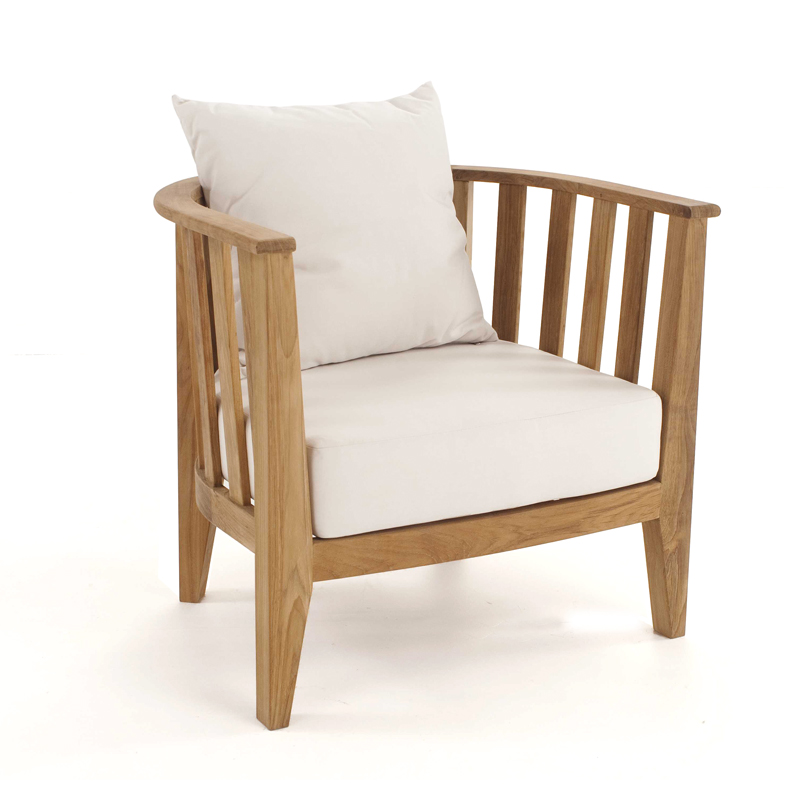 Darmstadt Teak Garden Club Chair with Cushion