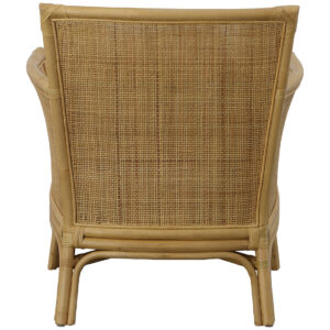 Mataro Natural Rattan Lounge Armchair With Cushion