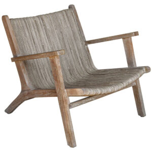 Algeciras Rattan Combination Teak Accent Chair