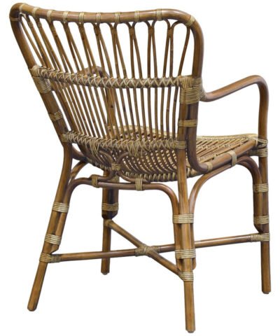 Castellon Retro Rattan Dining Arm Chair