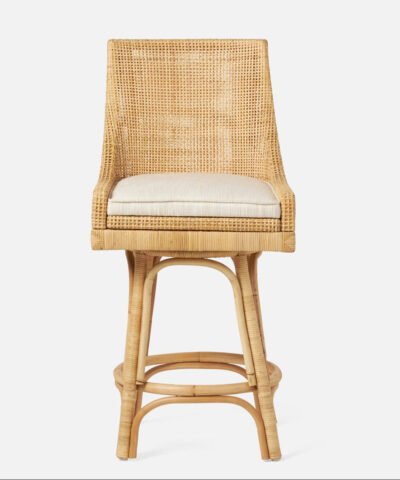 Barakaldo Natural Rattan Wicker Counter Stool
