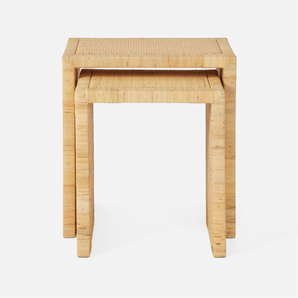 Girona Natural Rattan Wicker Nesting Table