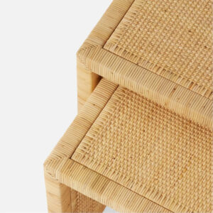 Girona Natural Rattan Wicker Nesting Table