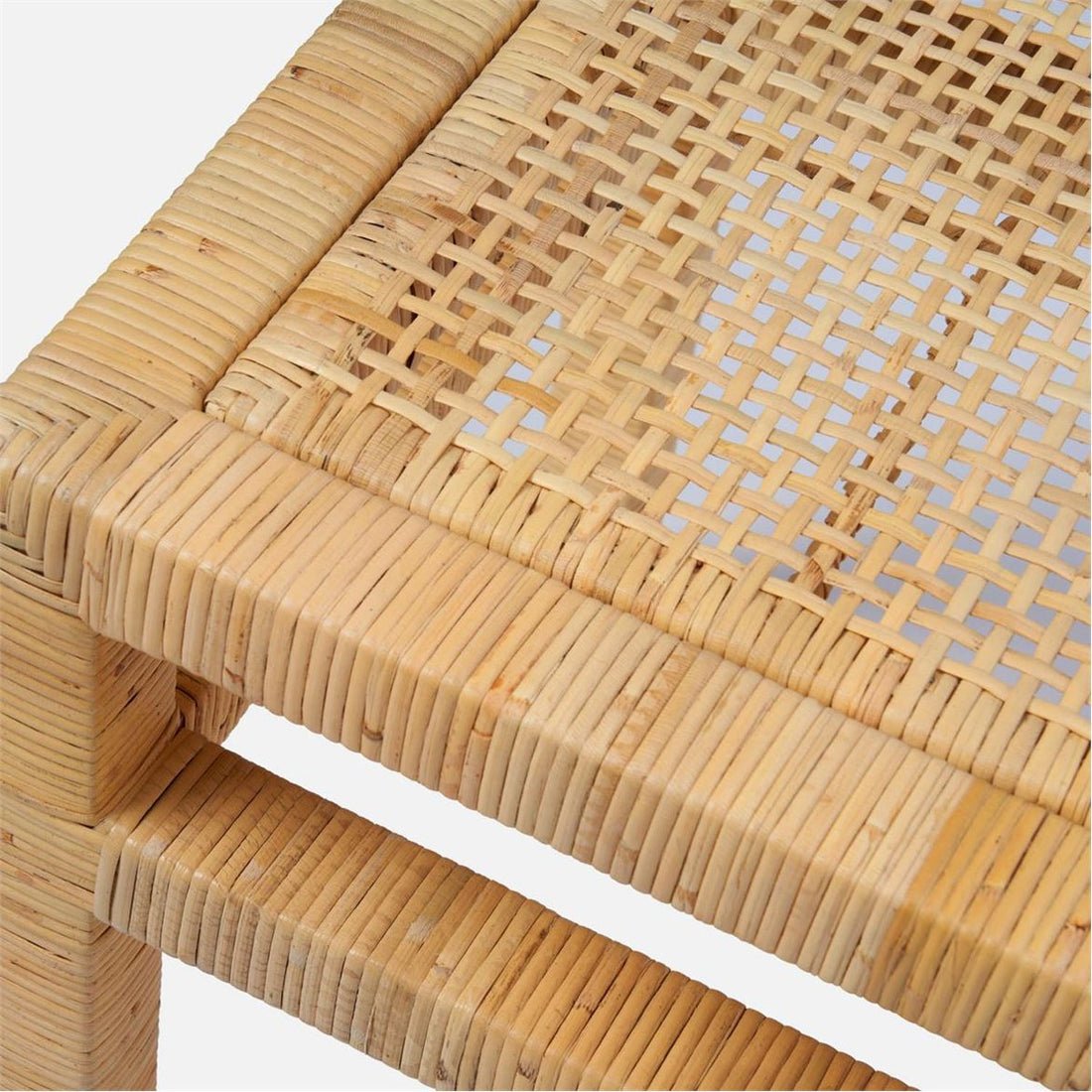 nania-kofg 4 Badajoz Natural Rattan Triple Seater Bench