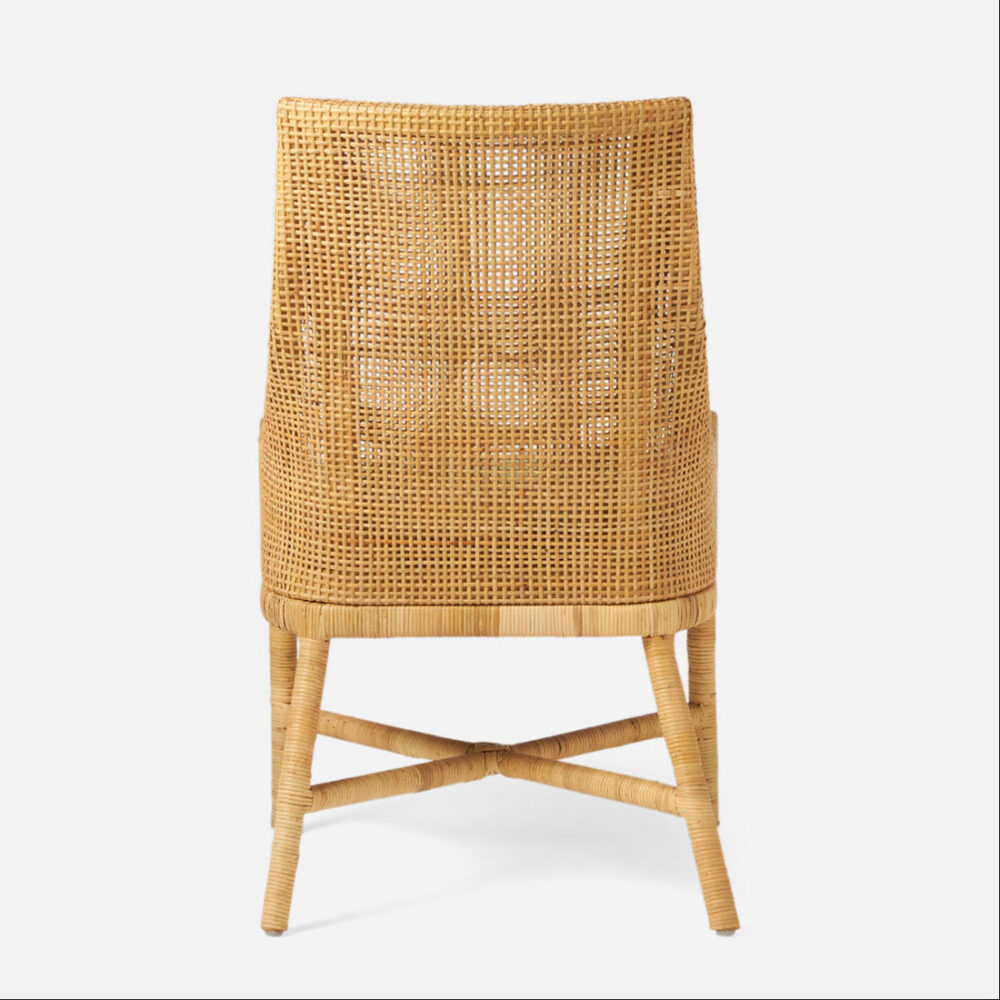 Alcala Rattan Wicker Dining Armchair With Backrest