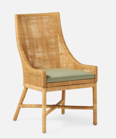 Alcala Rattan Wicker Dining Armchair With Backrest